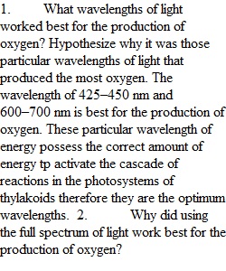 Kepler Oxygen Production Report